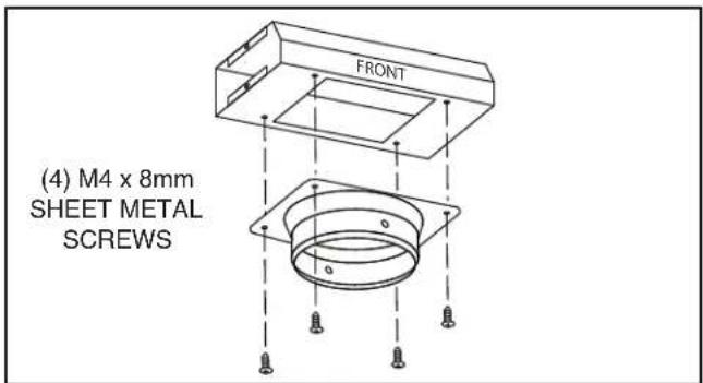(4) M4 x 8mm SHEET METAL SCREWS