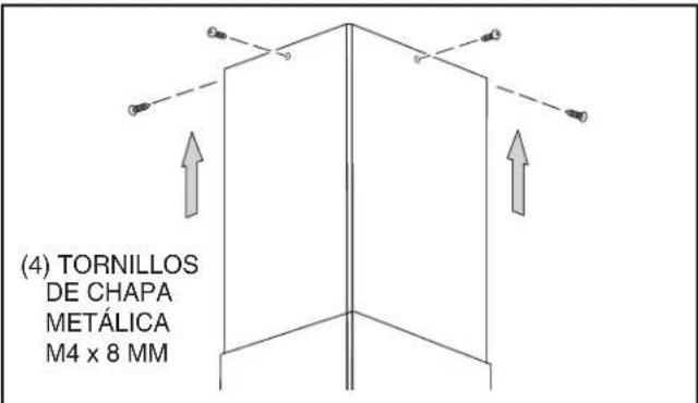 (4) TORNILLOS DE CHAPA METÁLICA M4 x 8 MM
