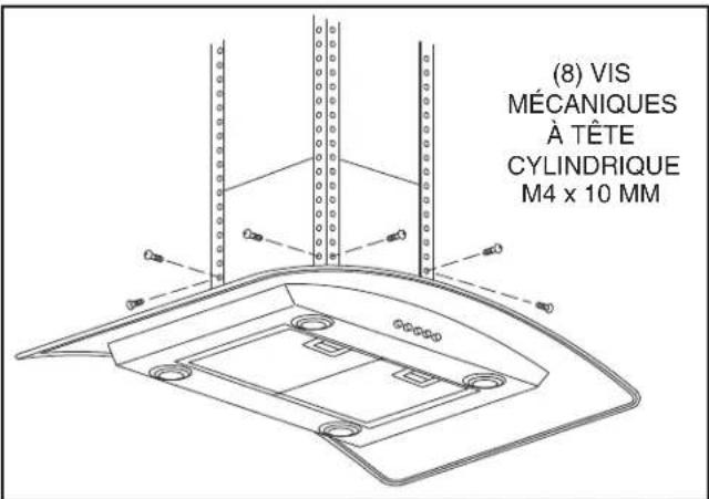 (8) VIS MÉCANIQUES À TÊTE CYLINDRIQUE M4 x 10 MM