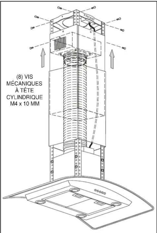 (8) VIS MÉCANIQUES À TÊTE CYLINDRIQUE M4 x 10 MM