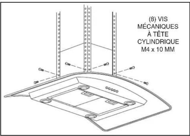 (8) VIS MÉCANIQUES À TÊTE CYLINDRIQUE M4 x 10 MM