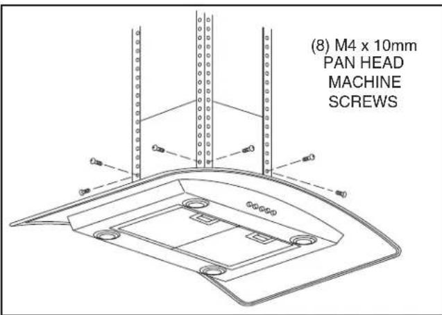 (8) M4 x 10mm PAN HEAD MACHINE SCREWS