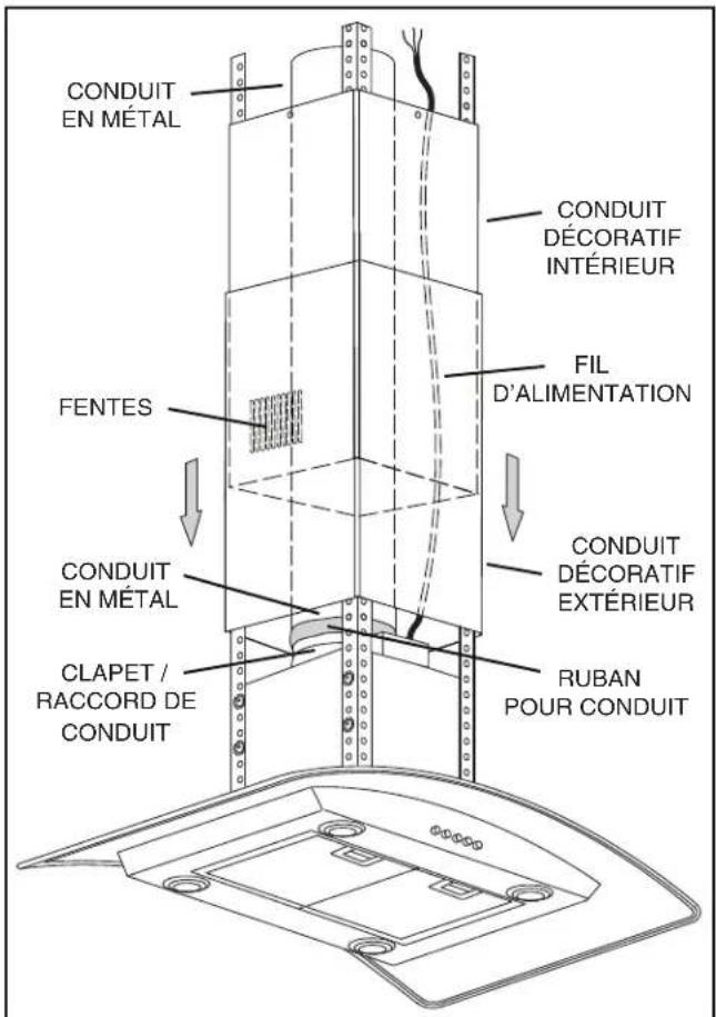 CONDUIT EN MÉTAL FENTES CONDUIT EN MÉTAL CLAPET / RACCORD DE CONDUIT CONDUIT DÉCORATIF INTÉRIEUR FIL D'ALIMENTATION CONDUIT DÉCORATIF EXTÉRIEUR RUBAN POUR CONDUIT