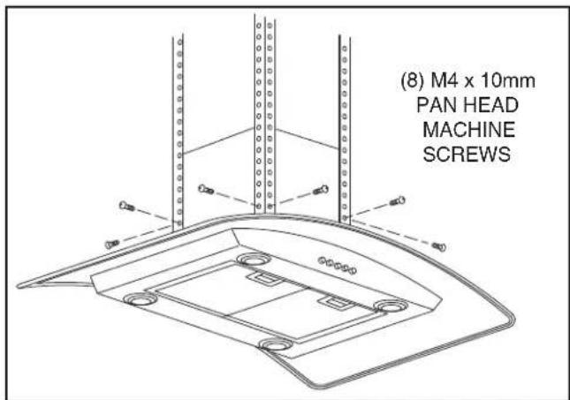 (8) M4 x 10mm PAN HEAD MACHINE SCREWS