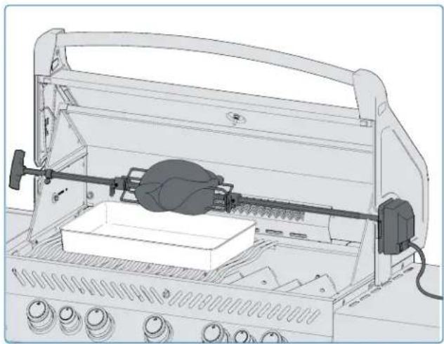 Napoleon Rogue XT 525 SIB - Conseils pour utiliser la rôtisserie : - 1