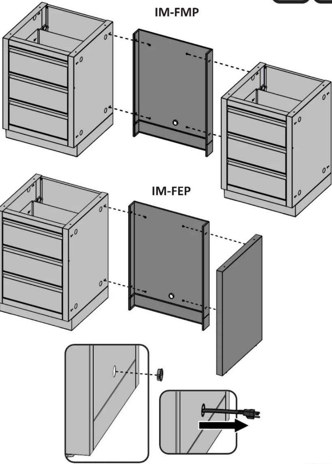 Napoleon IM-UGC665 - IM-FMP/FEP PANNEAU D'ATTCHE DE REFRIGERATEUR - 5
