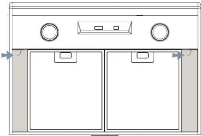 Zephyr AK1100S - Pour installer la hotte sous une armoire de cuisine (fig 1.) - 2