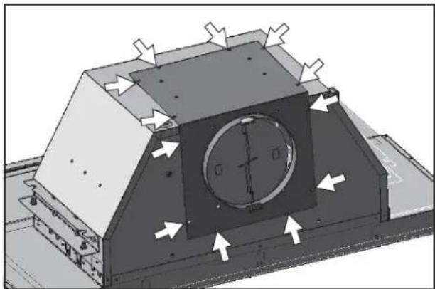 Zephyr ZPIE36AG290 - 6" ROUND VERTICAL TO HORIZONTAL DUCTING CONVERSION - 3