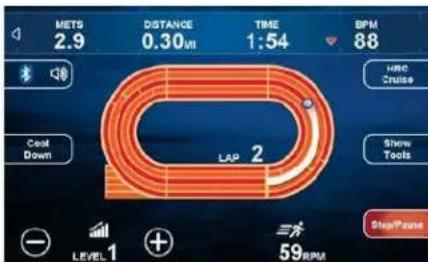 METS 2.9 DISTANCE 0.30m TIME 1:54 BPM 88 LARC Cruise Cool Down LAP 2 Show Tools - LEVEL 1 + 3% 59 RPM StopFrame