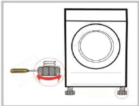 ElectriQ eiQFFSTD7 - ADJUSTING THE FEET - 1