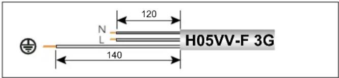 N L 120 H05VV-F 3G 140
