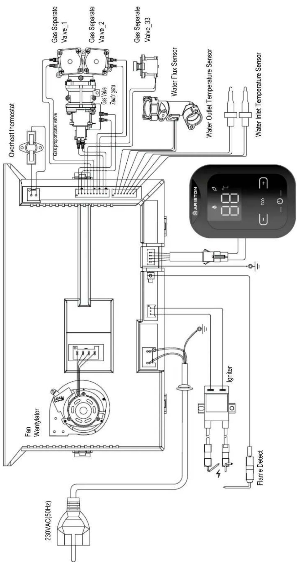 Ariston Thermo Next Evo X - Electrical diagram - 1