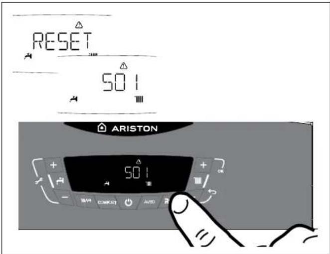 RESET 50 I ARISTON 50 I + - + - + - COMCAST AUTO