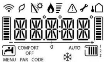 COMFORT OFF AUTO MENU PAR CODE