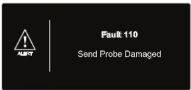 Fault 110 Send Probe Damaged