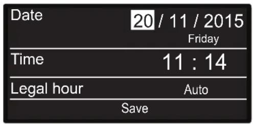 Date 20/11/2015 Friday Time 11:14 Legal hour Auto Save