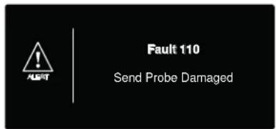 Fault 110 Send Probe Damaged