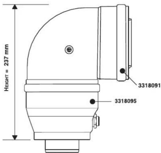 HEIGHT = 237 mm 3318091 3318095