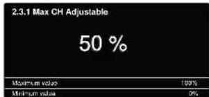 2.3.1 Max CH Adjustable 50 %