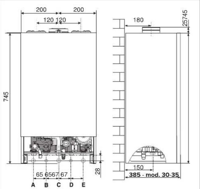 200 200 120 120 745 180 25745 65 6567 67 A B C D E 28 150 385 - mod. 30-35