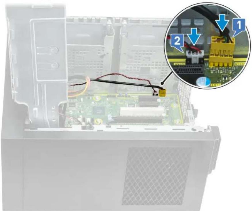 DELL Precision 363 - Route and connect the following cables: - 1