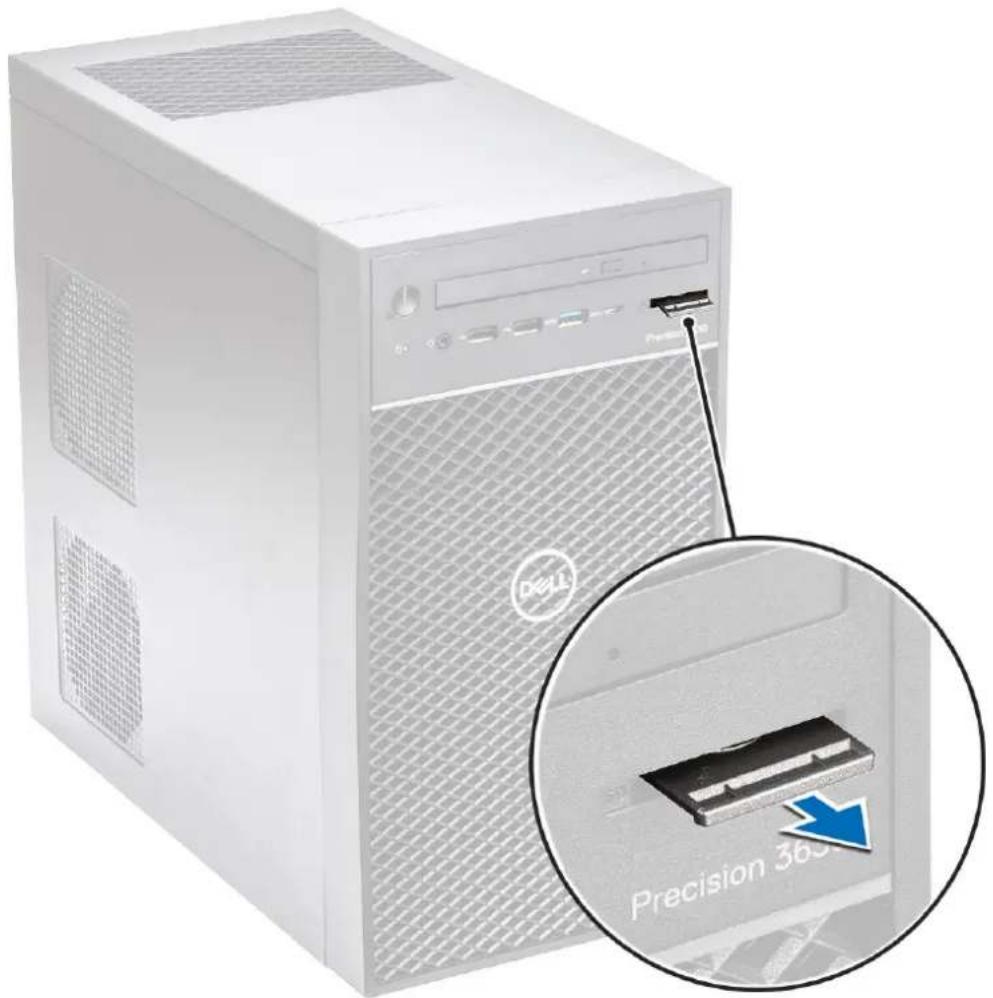 DELL Precision 363 - Removing the SD card - 1
