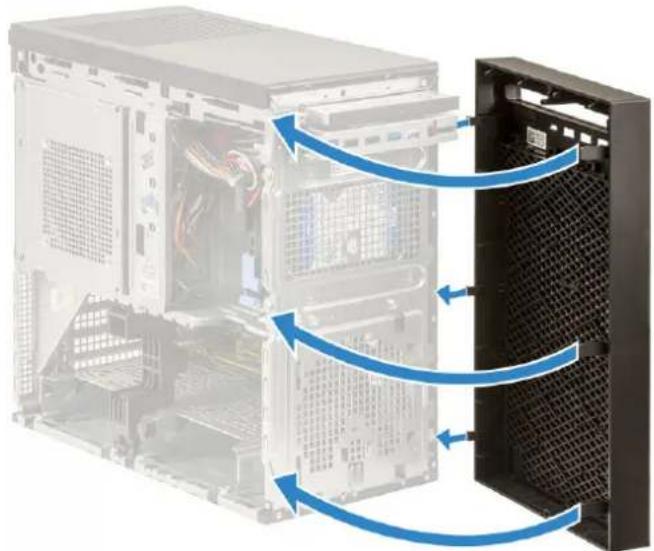 DELL Precision 363 - Installing the front bezel - 1