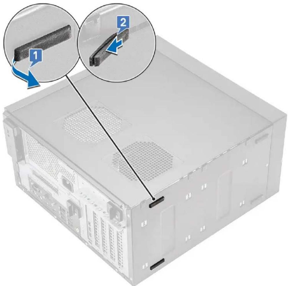 DELL Precision 363 - Removing the chassis rubber feet - 2