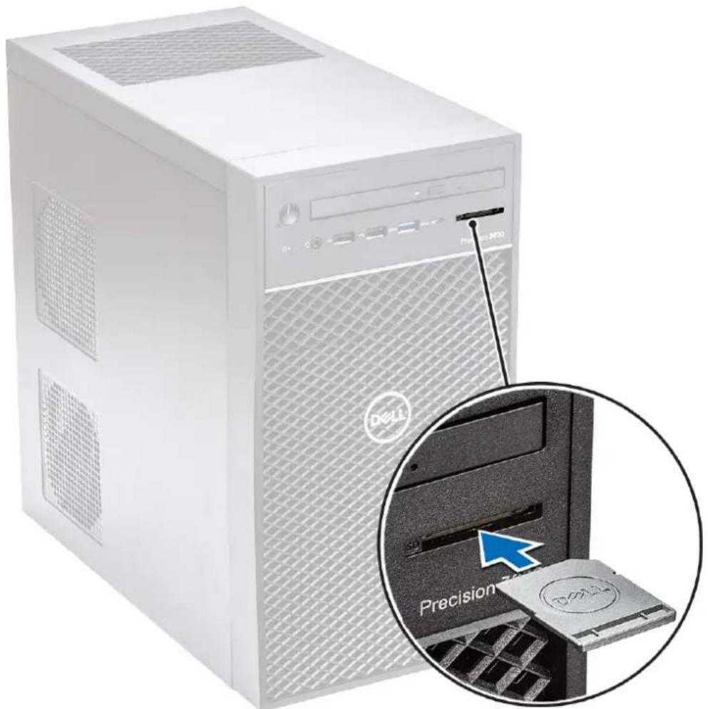 DELL Precision 363 - Installing the SD card - 1