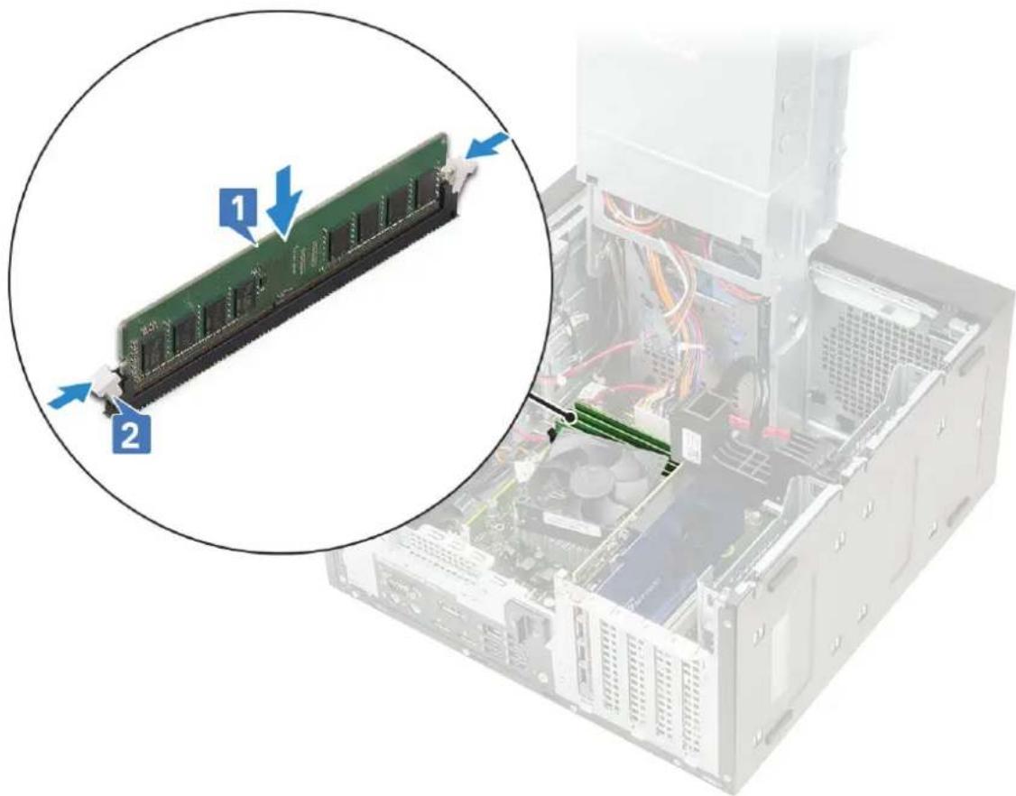 DELL Precision 363 - Installing the memory module - 1