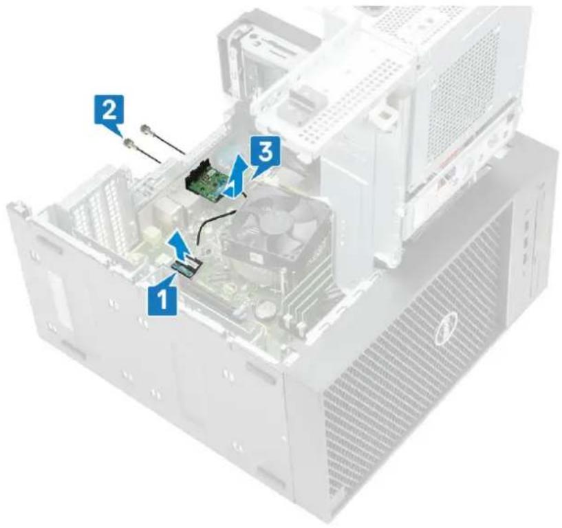 DELL Precision 363 - Removing optional IO card - 2