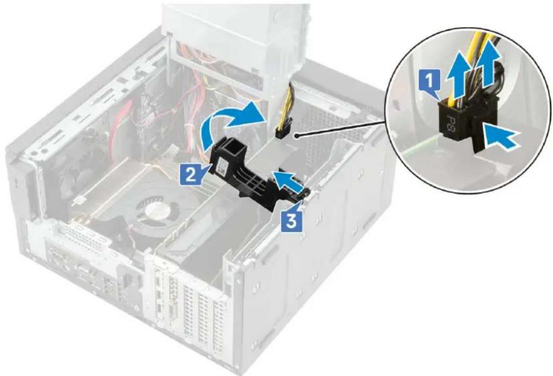 DELL Precision 363 - Removing the graphics card - 2