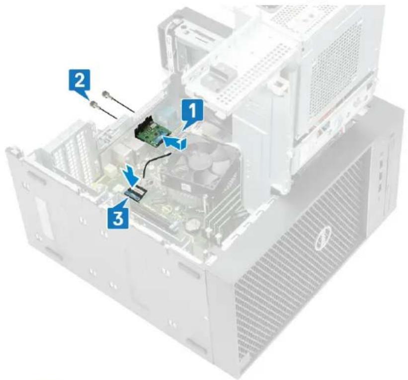 DELL Precision 363 - Installing the optional IO card - 2