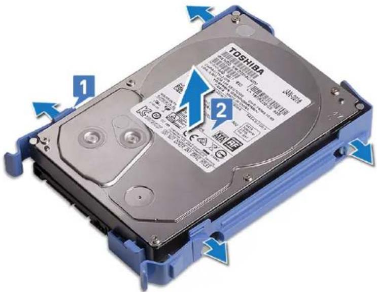 DELL Precision 363 - Removing the hard drive - 2