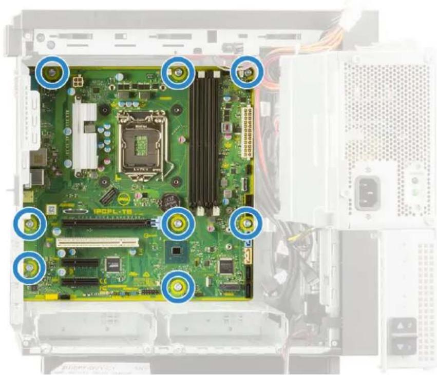 DELL Precision 363 - Installing the system board - 2