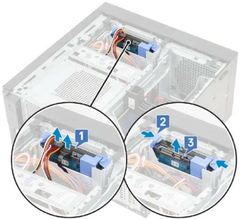 DELL Precision 363 - Removing the hard drive - 1