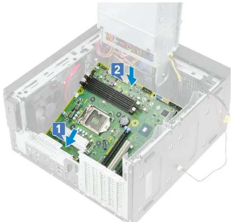DELL Precision 363 - Installing the system board - 1