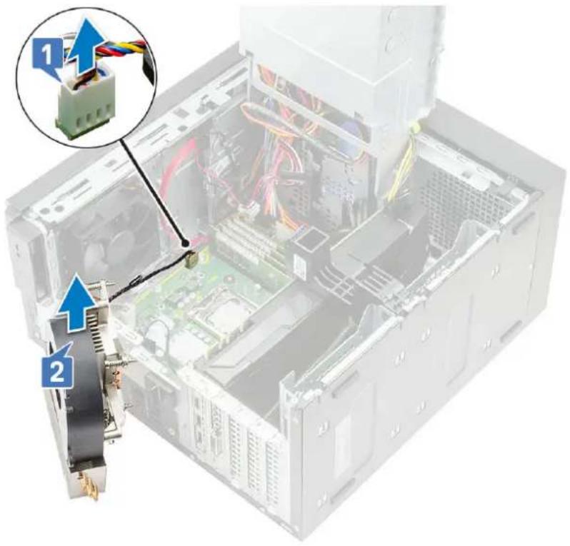 DELL Precision 363 - Removing blower and heat sink assembly—95 W - 3