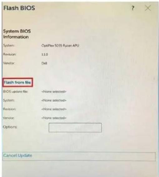 DELL OptiPlex 3070 - Updating from the One-Time Boot Menu - 3