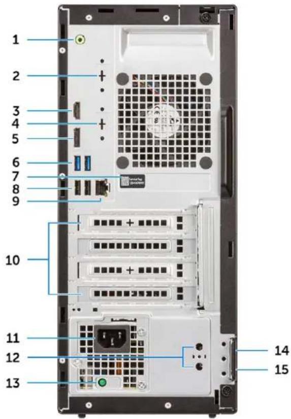 DELL OptiPlex 3070 - Back view - 1