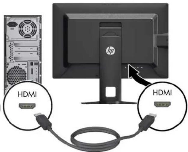 HP Z24i G2 - Connecting the Cables - 6