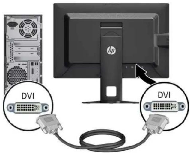 HP Z24i G2 - Connecting the Cables - 4