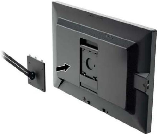 HP Z24i G2 - Mounting the Monitor Using the Quick Release 2 Mounting Bracket - 5
