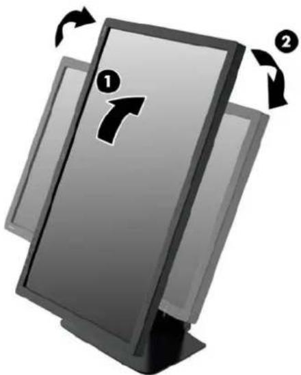 HP Z24i G2 - Adjusting the Monitor - 4