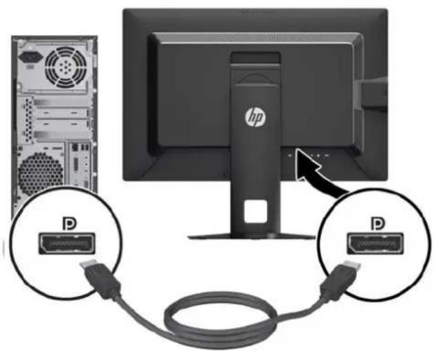 HP Z24i G2 - Connecting the Cables - 5
