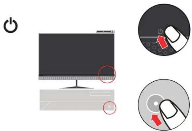 LENOVO ThinkVision X1 - Connecting and turning on your monitor - 18