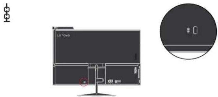 LENOVO ThinkVision X1 - Cable lock slot - 1
