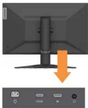 LENOVO G25-10 - Connecting and turning on your monitor - 2