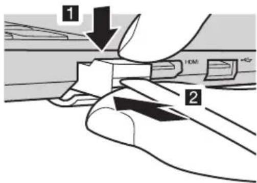 LENOVO V145 - ■ Connecting network cables - 1