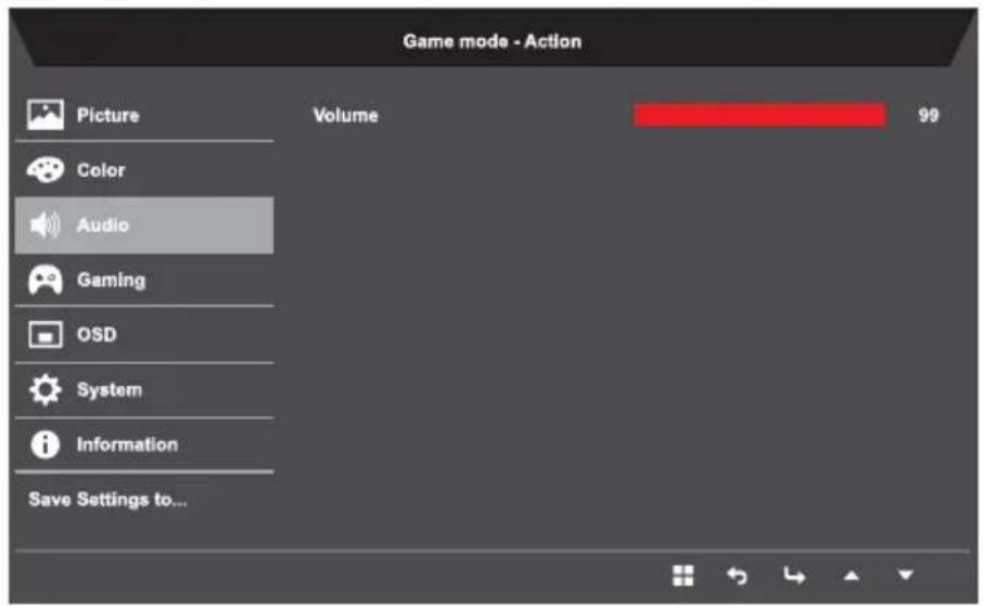 ACER Nitro RG270 - Adjusting the Audio - 1